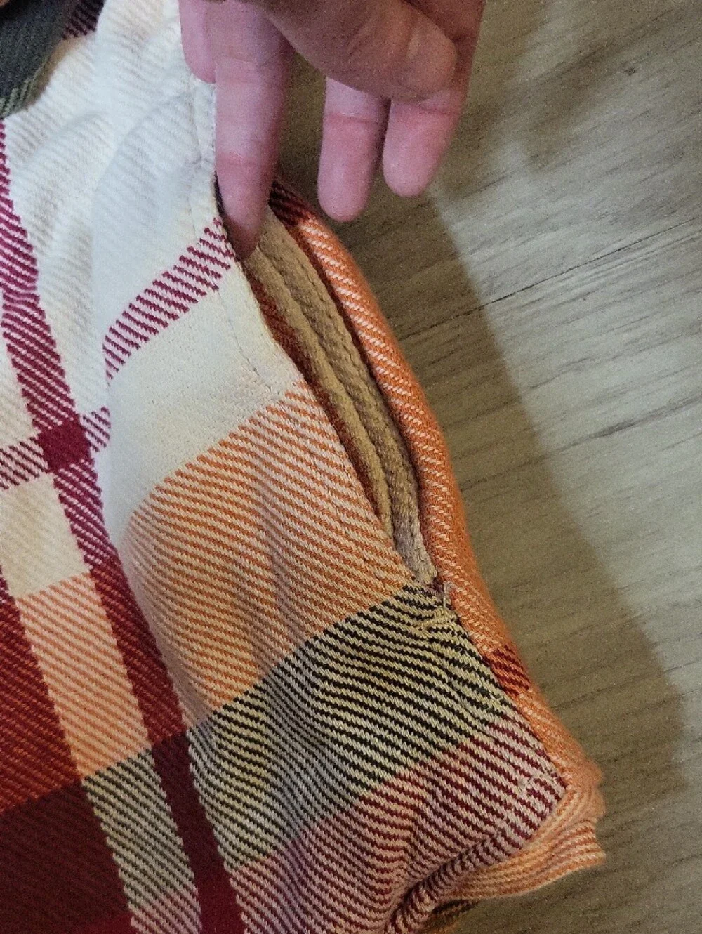 Element Plaid Shacket in Cream, Rust & Black
